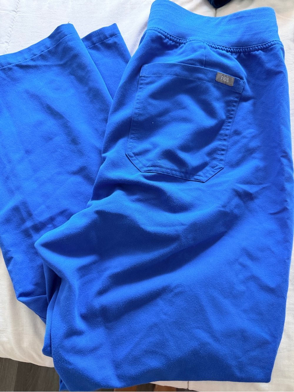 Figs women royal Blue straight leg scrub bottoms